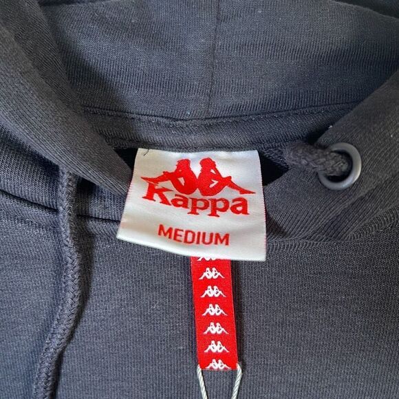 KAPPA Authentic Love Plock black white Hoodie NWT women Medium - Picture 5 of 5